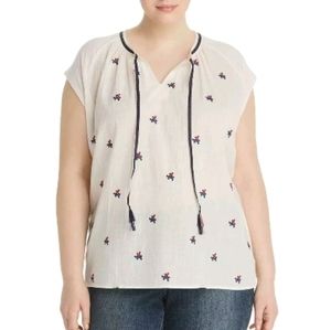 GUC Lucky Boho Peasant Top Sz 3X